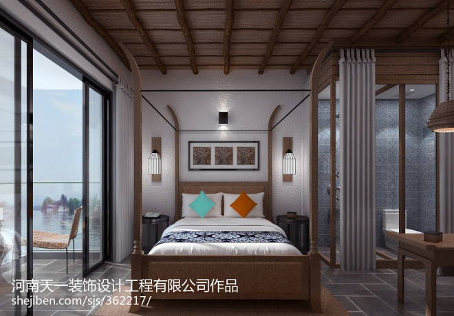 郑州酒店客房装修设计效果图_2380