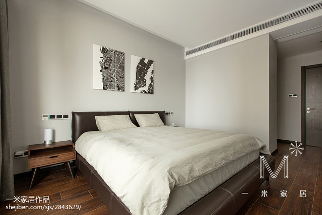 现代风格白色系卧室设计