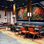 工装韩国料理餐厅设计效果图