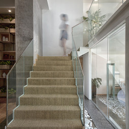 香年广场办公室楼梯设计效果图