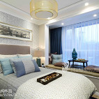 温馨中式风格样板间卧室设计
