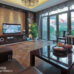 中式风格电视背景墙设计