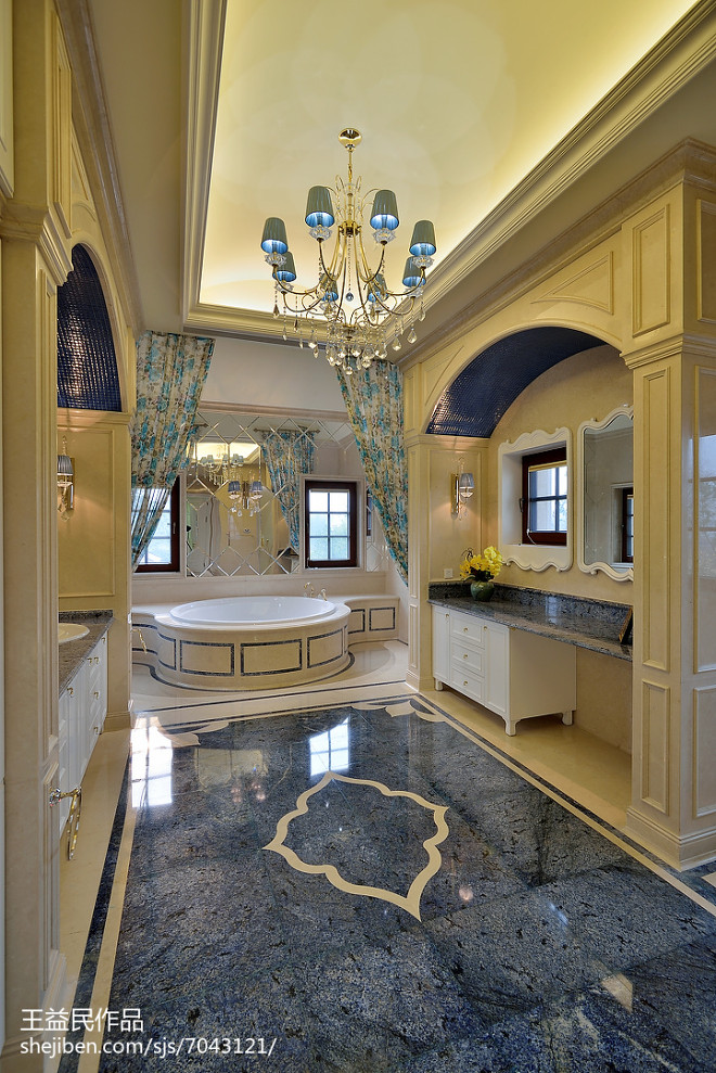 典雅现代风格别墅卫浴设计