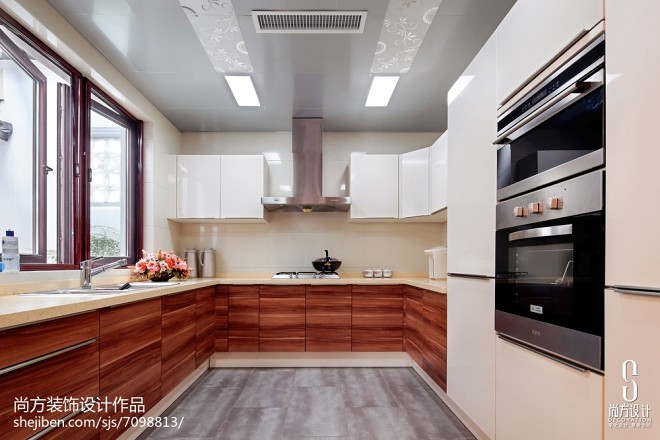 中式风范别墅厨房设计