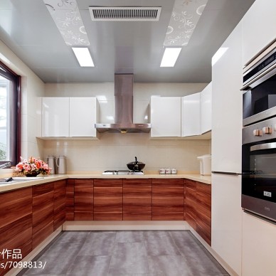 中式风范别墅厨房设计