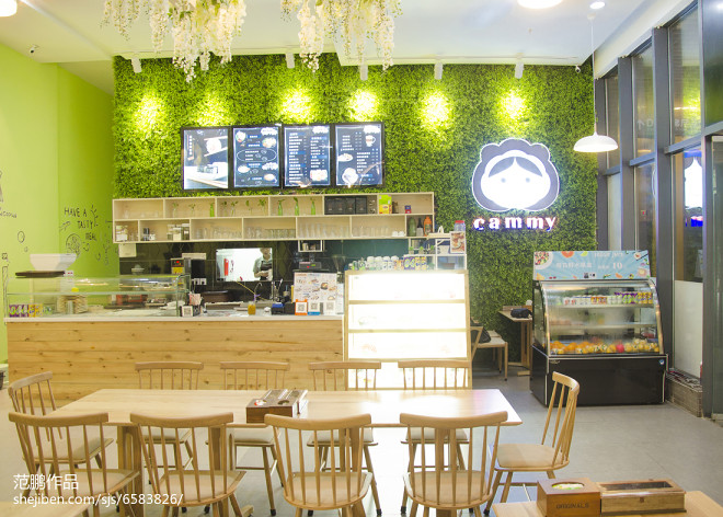 韩乐滋咖啡店收银台设计
