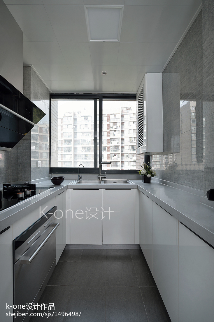 简单现代风格三居室厨房设计