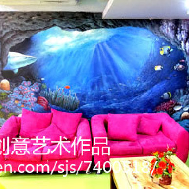 珠江新城金奥健身中心3D壁画_2484598