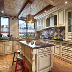 古雅美式风格厨房设计案例
