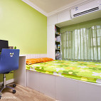 现代风格橄榄绿色卧室设计
