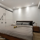 现代风格三居室卧室装饰图