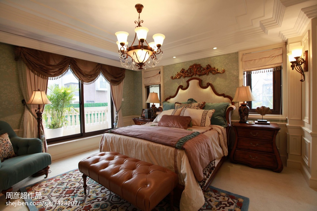 古典美式风格卧室设计案例