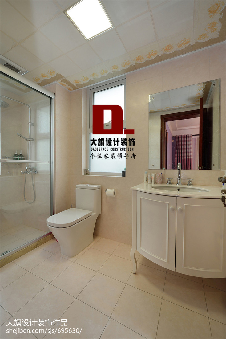 中式风格白色卫浴设计