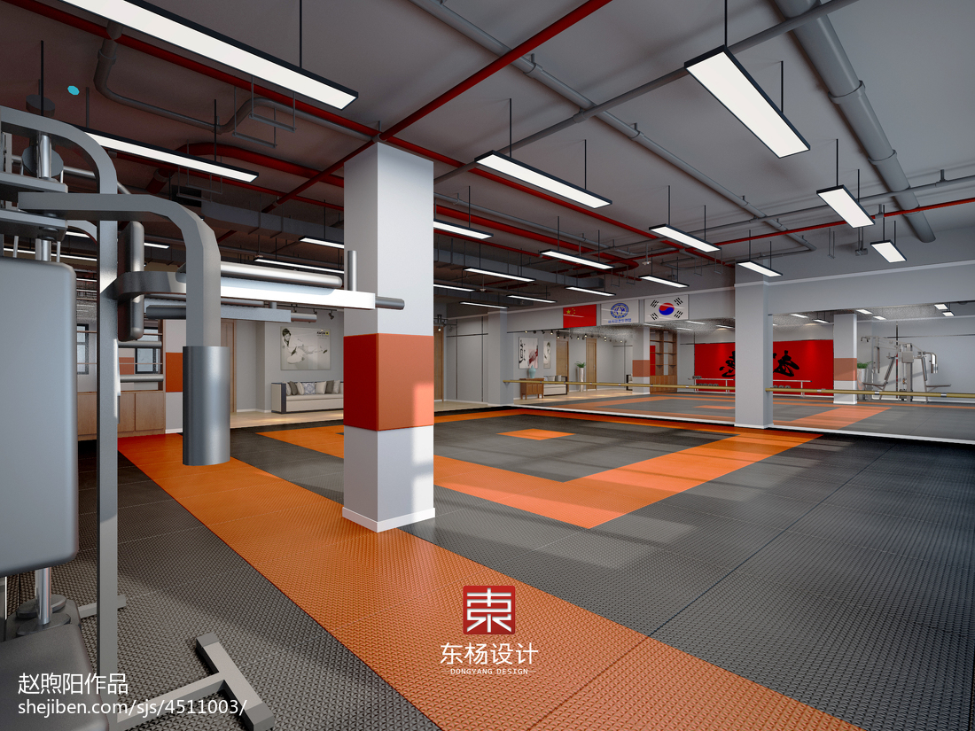 跆拳道教育馆|空间|室内设计|設計jia - 原创作品 - 站酷 (ZCOOL)