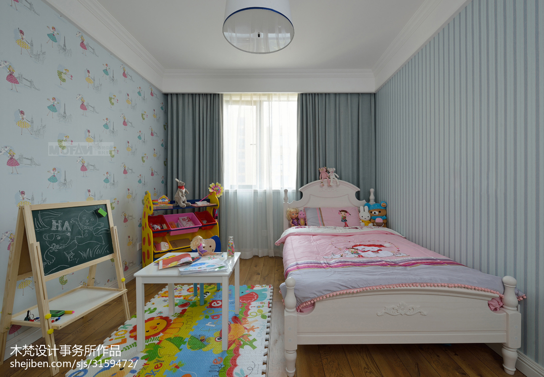 美式风格温馨儿童房装修案例