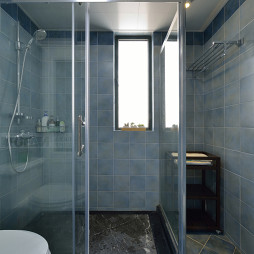 美式深蓝色卫浴设计