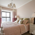 粉色系美式卧室装修图
