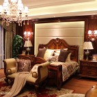 古典美式卧室效果图