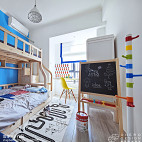 北欧风格蓝色调儿童房设计