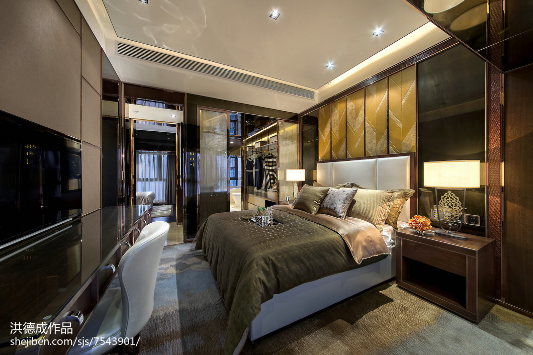 欧式风格华丽卧室设计