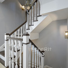 美式别墅楼梯设计案例