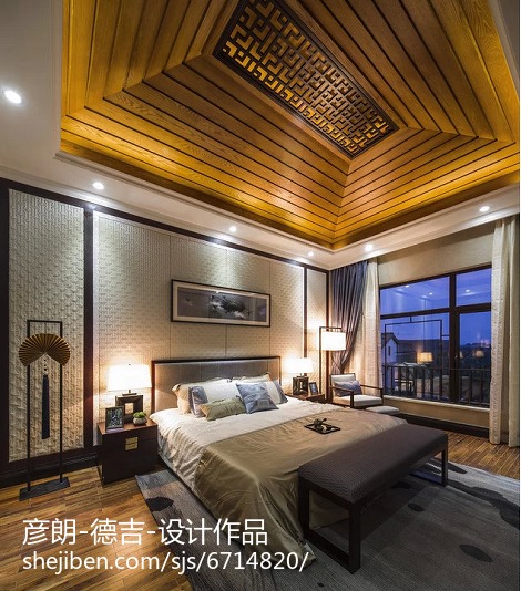 中式风格卧室展示空间设计