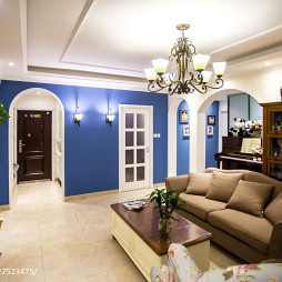 地中海风格三居室客厅设计案例
