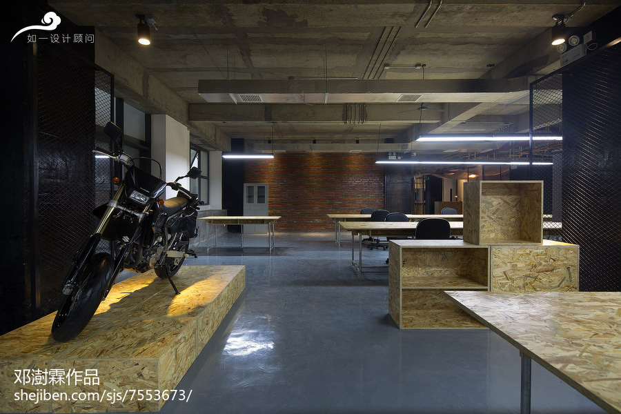 摩托车销售办公室展示区设计