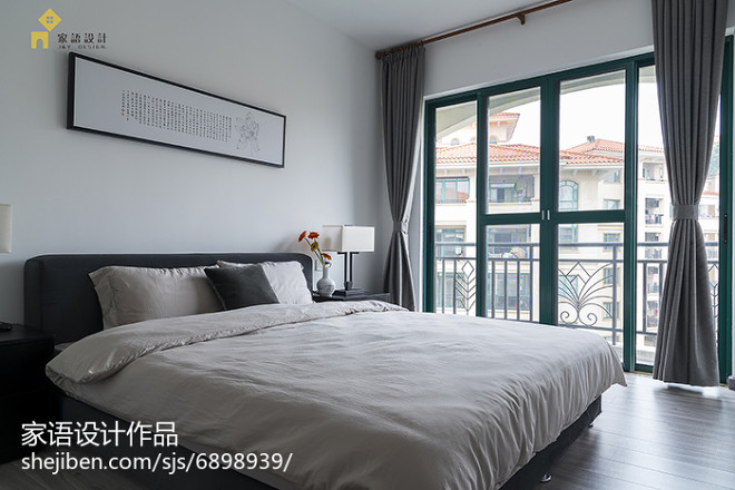中式风格复式卧室布置