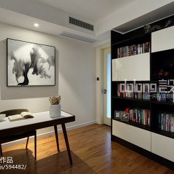 现代风格四居室书房效果图