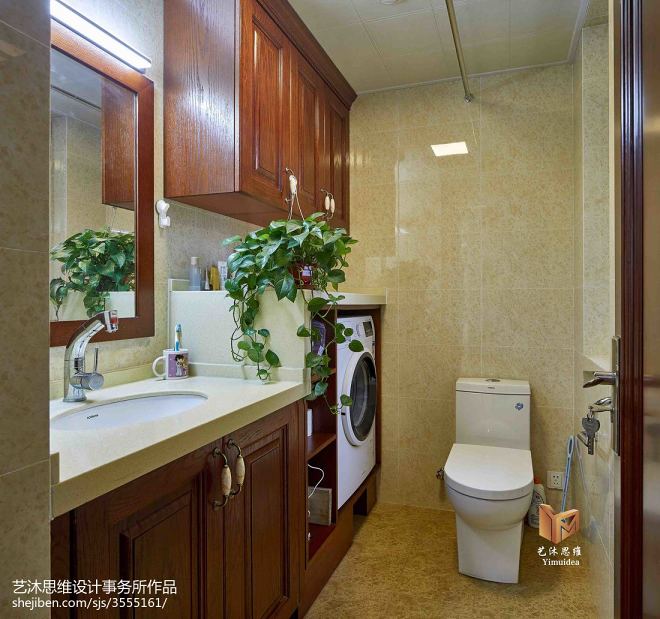 现代风格三居室卫浴装修d案例