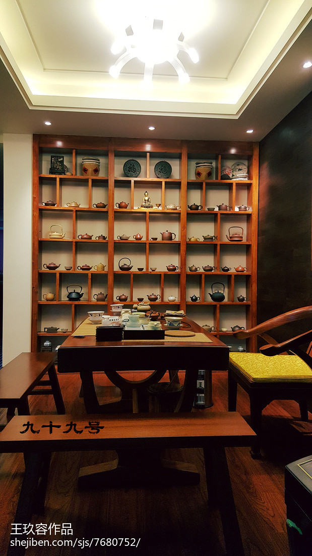 中式风格休闲区茶室装修
