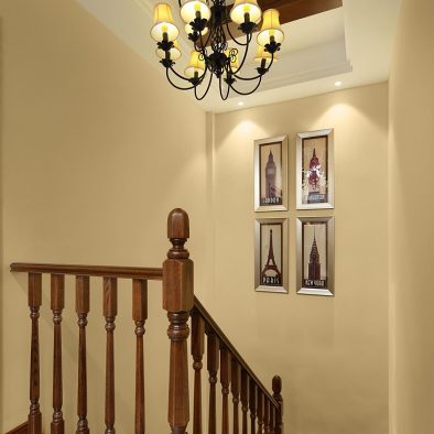 美式风格实用楼梯扶手设计