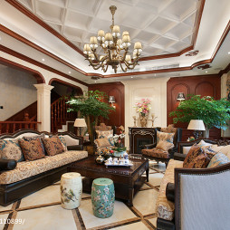 奢华美式客厅设计方案