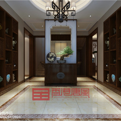 济南中海铂宫新中式风格别墅装修设计_2712286