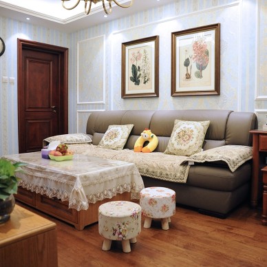 《雅舍》北京70平米2居室美式风格实景案例思雨易居装修设计_2748253