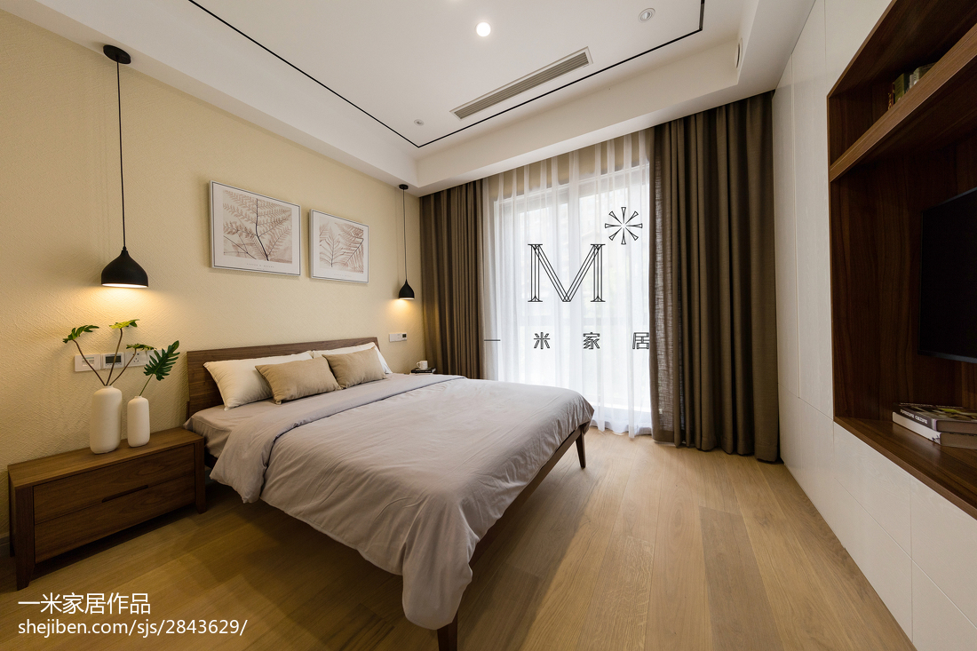 350 m² 现代台湾风卧室装修效果图