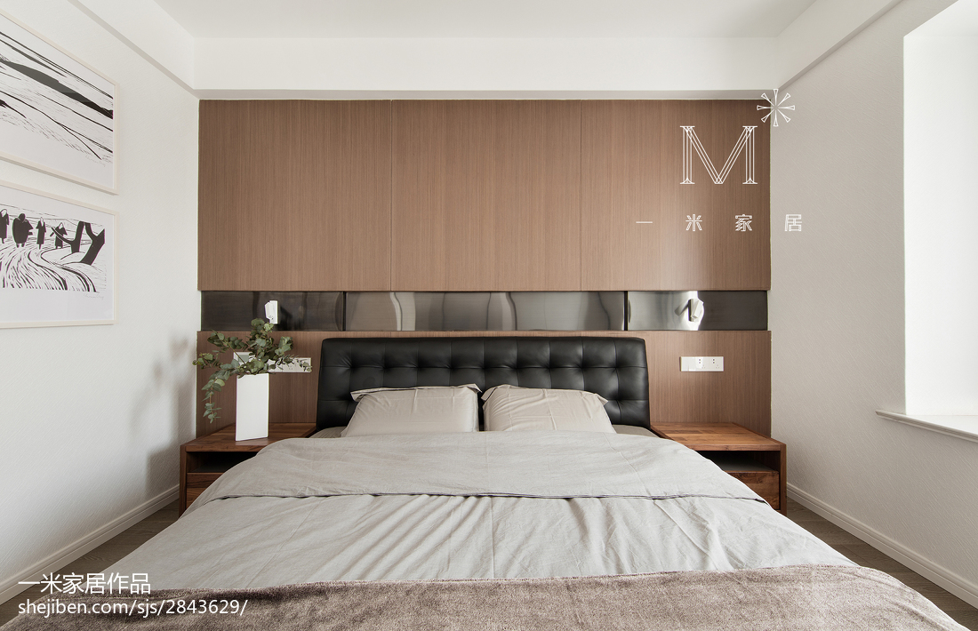 130m²现代都市卧室装修图片