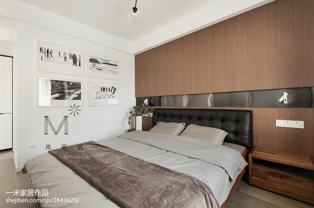 130m²现代都市卧室装修设计图
