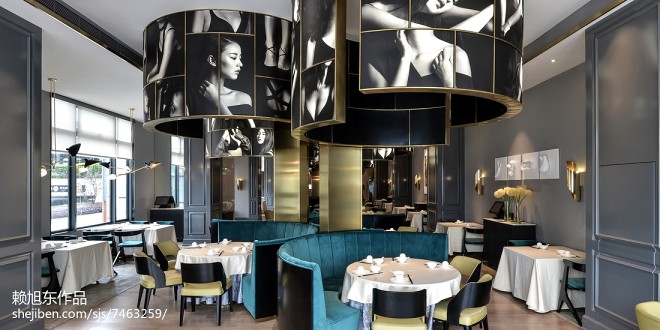 新古典风中餐厅设计装修效果图