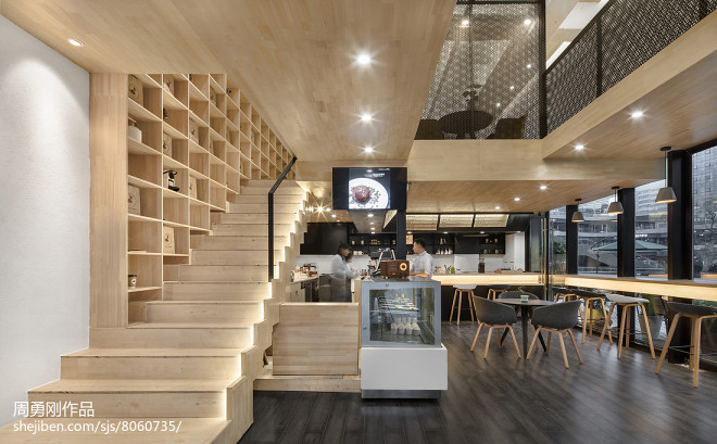 成都叨叨咖啡厅楼梯设计图片
