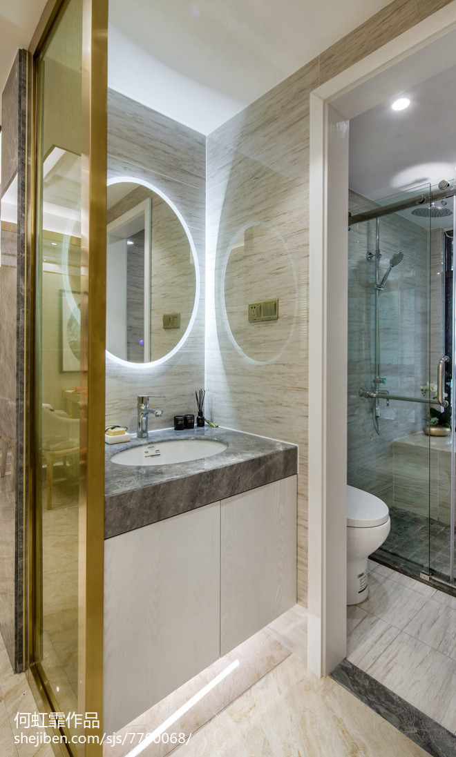 中式风格样板房卫浴设计图