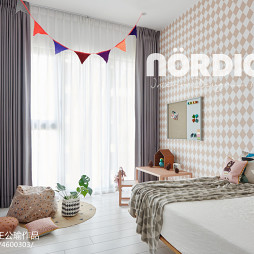 简单北欧三居儿童房设计图