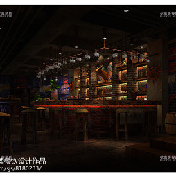 花万里主题餐饮设计-上海布朗石-loft风格酒吧_2905942