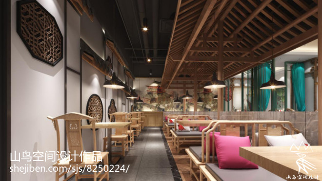 新中式风格的酸菜鱼餐厅时刻在勾引你的