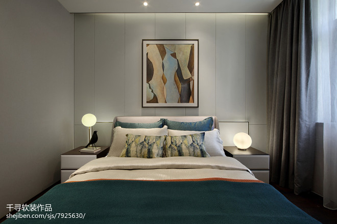 现代豪宅卧室设计效果图片