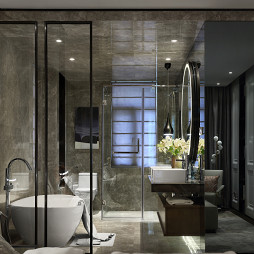 现代豪宅卫浴设计图片