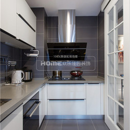 120m²现代简约厨房设计图