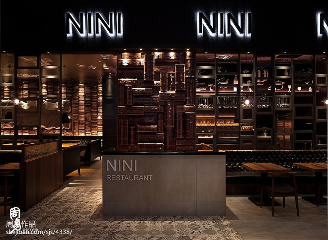 NINI意大利餐厅前台设计图