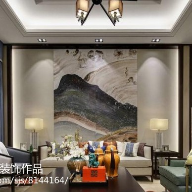 郑州健达西西湖三室两厅新古典风格装修案例_2977990